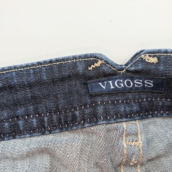 Vigoss Jeans Women's The Chelsea Skinny Distressed Blue Stretch Denim Sz. 11/12 - Picture 9 of 9